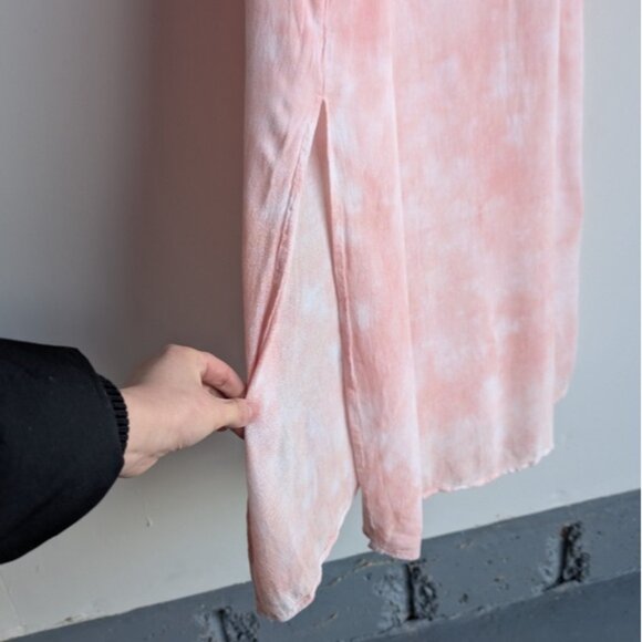 Aerie tie dye pink summer beach cover up midi dress - Picture 6 of 6